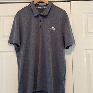 Adidas men’s golf shirt in Heather blue